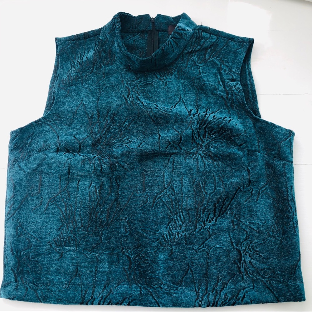Velvet crop top
